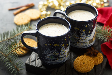 Obraz na płótnie Canvas Homemade tea with milk or chai latte