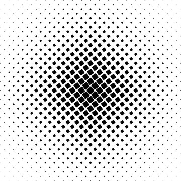 Monochrome Square Pattern - Geometrical Abstract Background Graphic From Angular Rounded Squares