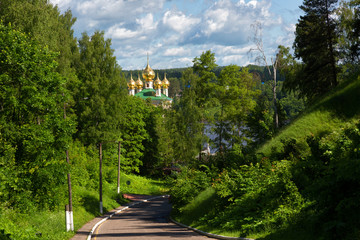 View of Ples , popular tourist landmark famous by its landscapes. Russia