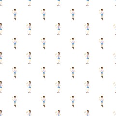 Girl with mobile phone calling pattern