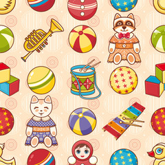 Child toy seamless pattern. Design element 