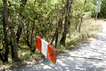 Einfahrt stopp