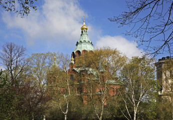 Uspenski Cathedral in Helsinki. Finland
