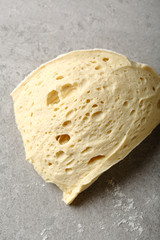 fresh raw dough for pizza