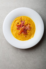 Hot pumpkin soup