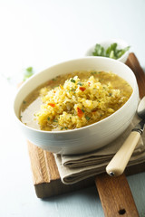 Lentil soup with vegetables