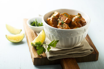 Chicken curry with fresh lime