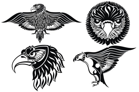 Collection of eagle symbols