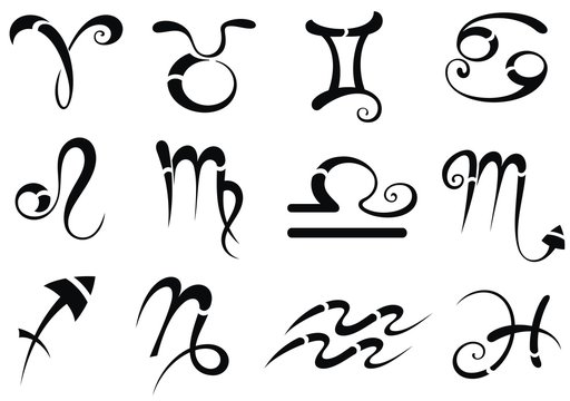 Collection of  zodiac signs 