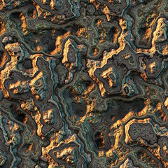 3d illustration - abstrakt Fels