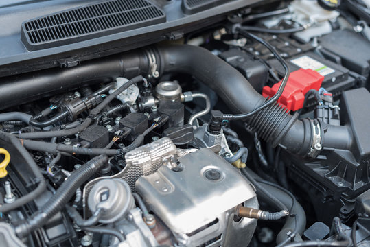 View of engine compartment