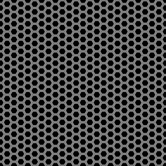 Abstract gray black hexagon mesh pattern seamless background vector illustration.