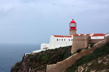 Fototapeta na wymiar Leuchtturm Cabo de São Vicente, Portugal
