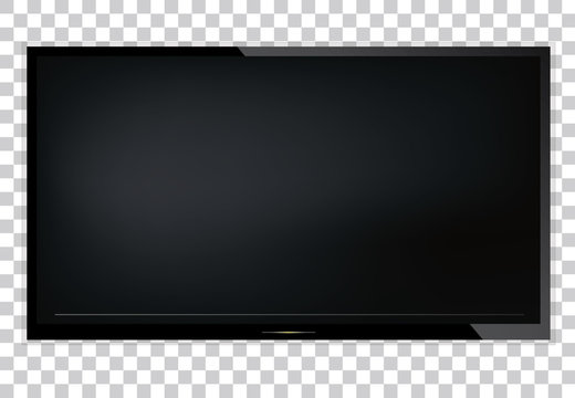 TV, modern blank screen lcd, led, on isolate background, stylish vector illustration EPS10
