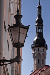 Fototapeta na wymiar Old Lantern In Tallinn