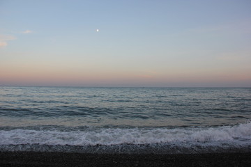 endless sea at sunset - 167091365