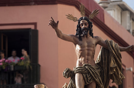 paso de misterio de la hermandad de la resurrecci&oacute;n, semana santa de Sevilla
