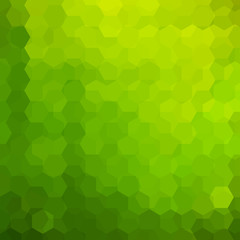 Fototapeta na wymiar Vector background with green hexagons. Can be used in cover design, book design, website background. Vector illustration