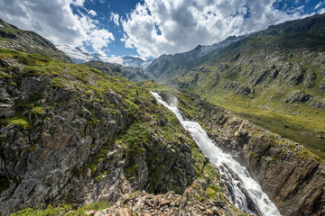 Wasserfall beim Mattenalpsee im Urbachtal, Berner Oberland
