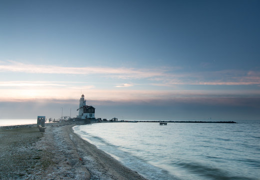 Lighthouse Paard van Marken at the former island