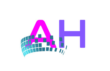 Obraz premium AH Initial Logo for your startup venture