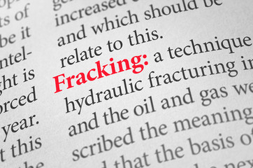 Definition of the word Fracking in a dictionary