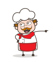 Cartoon Angry Chef Shouting Vector Illustration