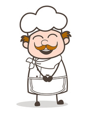 Cartoon Cheerful Funny Chef Laughing Face