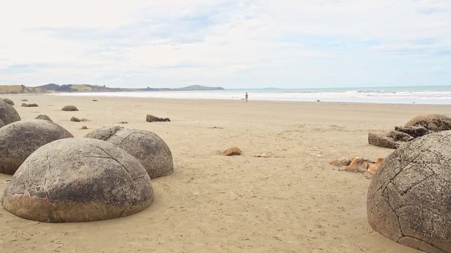 Moeraki Boulders in New Zealand