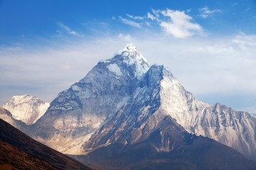 mount Ama Dablam on the way to Mount Everest Base Camp