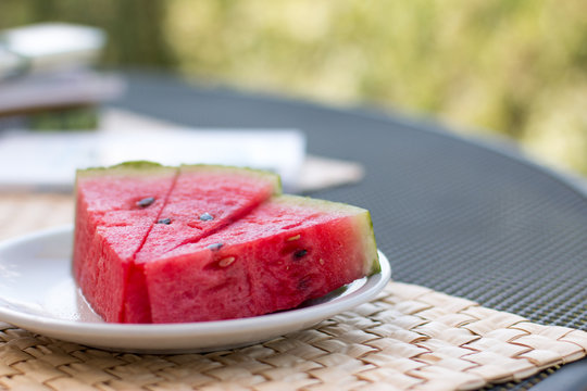 Saftige Melone im Sommer