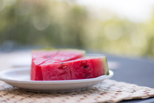 Saftige Melone im Sommer