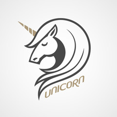 Vector horse head logo