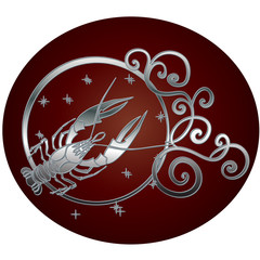 Sign of the zodiac Cancer is the starry sky