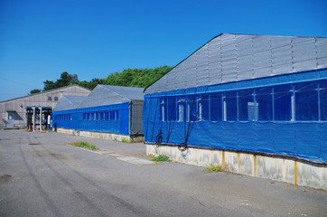 Obraz premium 温室栽培のハウス