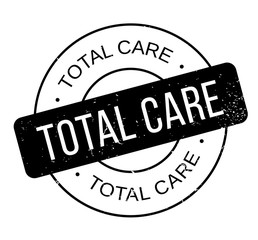 Total Care rubber stamp. Grunge design with dust scratches. Effects can be easily removed for a clean, crisp look. Color is easily changed.