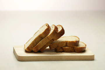 a row of bread