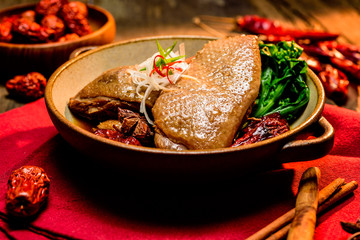 Stewed chicken with spices