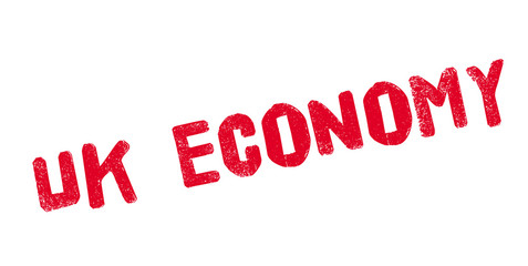 Uk Economy rubber stamp. Grunge design with dust scratches. Effects can be easily removed for a clean, crisp look. Color is easily changed.