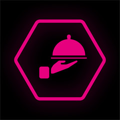 Neon Button Polygon - Kellner