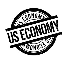 Obraz premium Us Economy rubber stamp. Grunge design with dust scratches. Effects can be easily removed for a clean, crisp look. Color is easily changed.