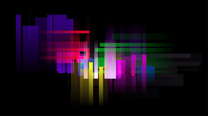 Fototapeta premium Colorful sound wave vector background
