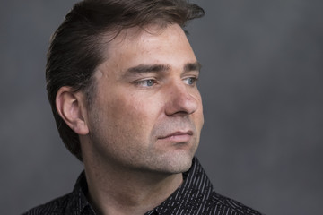 Portrait of a man looking away