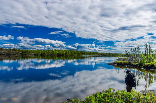 Reflections and clouds