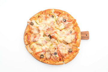 ham and sausage pizza