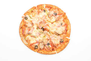 ham and sausage pizza