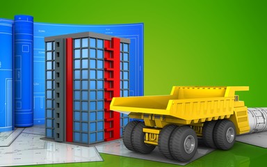 3d with drawing roll