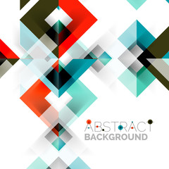 Modern square geometric pattern design on white