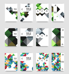 Set of brochure cover templates