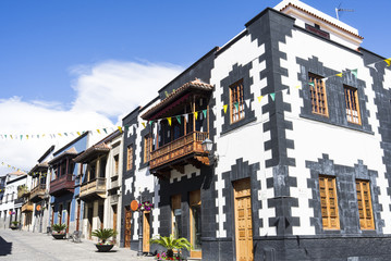 Plaza de Santiago in the small town of Teror in Gran Canaria.